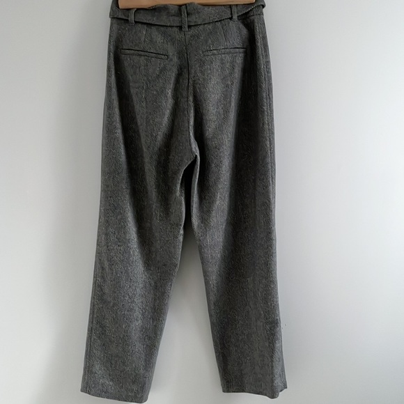 Aritzia Wilfred Tie-Front Wool Cashmere Blend High Waisted Trouser Pants 2 - Picture 9 of 13